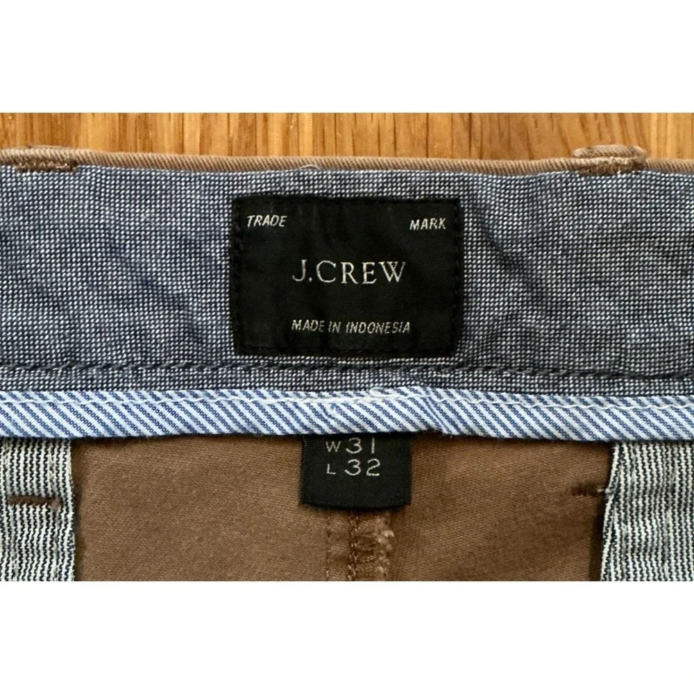 J Crew 484 Slim Chino‎ Pants 31 Khaki